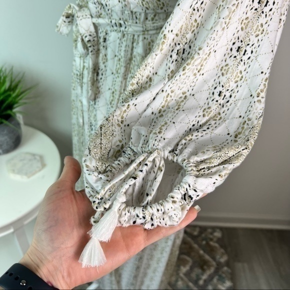 Faithfull The Brand womens Printed  Midi Wrap Dress size small - Picture 5 of 10